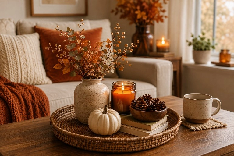 Create a Tiny Fall Coffee Table Moment